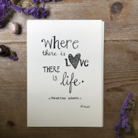 Where there is love... Poster A5