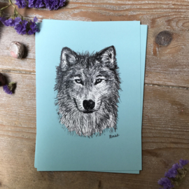 Wolf Poster A5