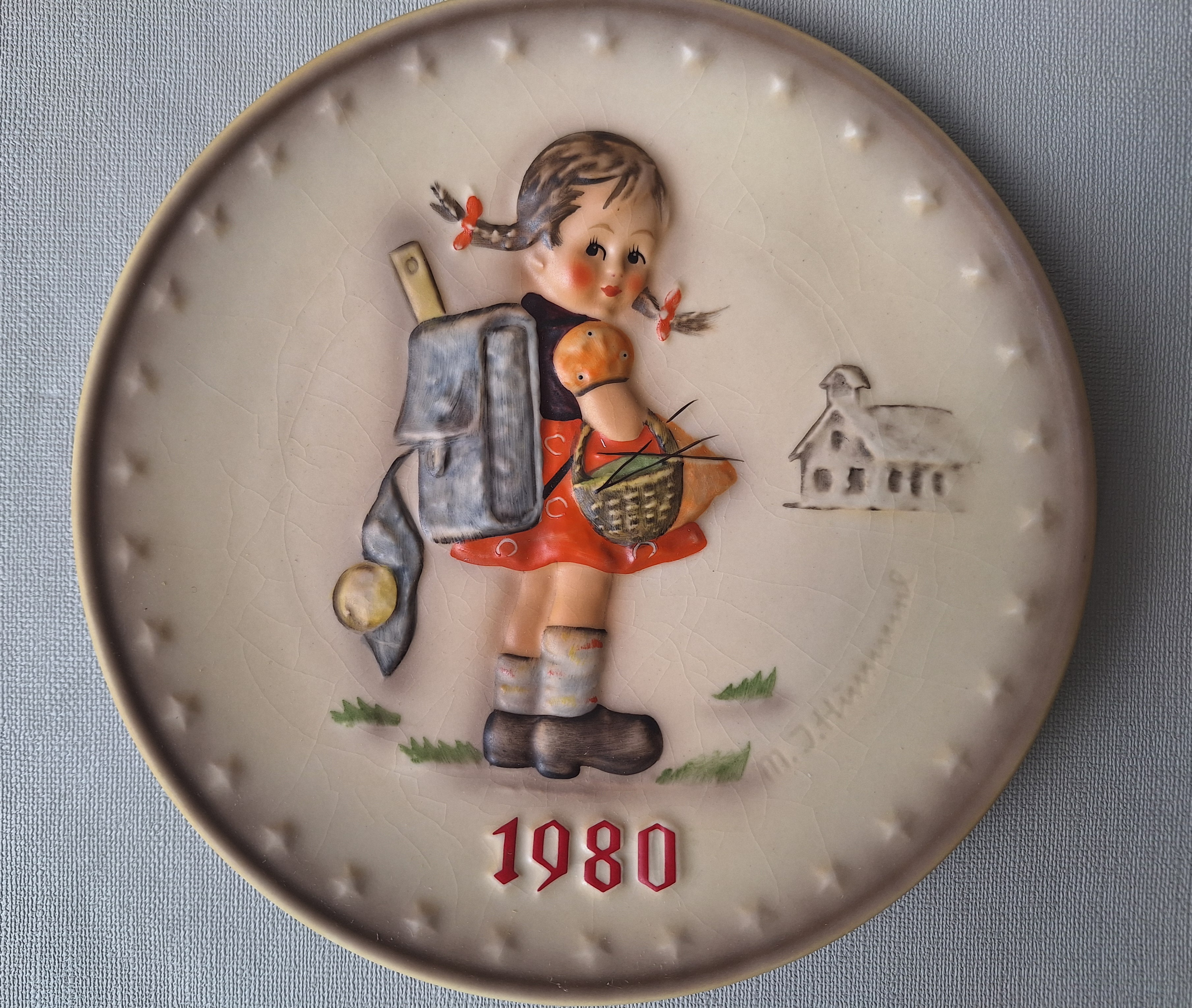 GH - Reliëfbord - Jaarbord 1980 zonder doos