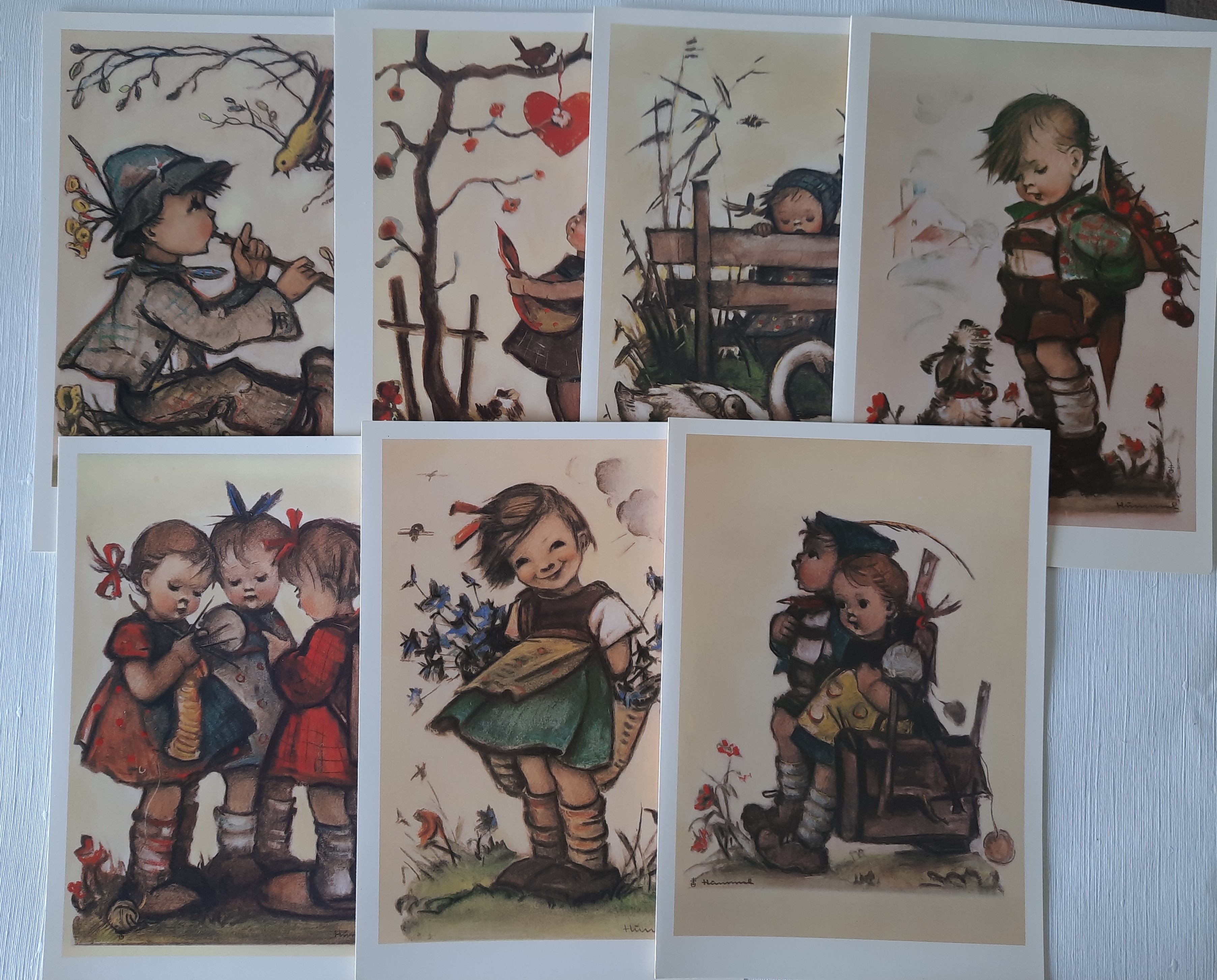 GK - Vintage set van 11 dubbele Hummel kaarten (2)