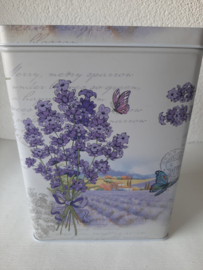 Set  van 2 voorraad blikken Lavendel (nieuw)