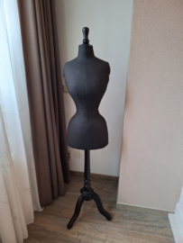 Paspop zwart met wespetaille