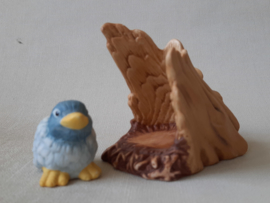 FP - Franklin Porcelain Woodland Surprise Vogel/bluebird