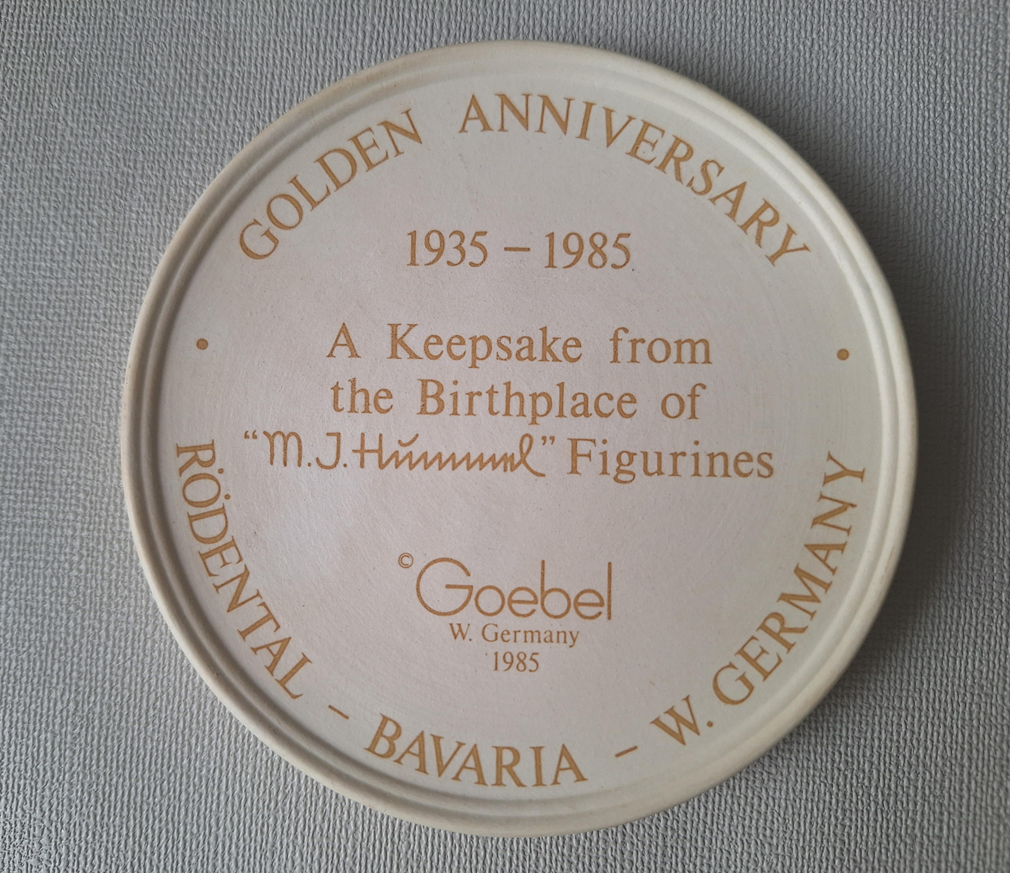 GH - Hummel - Aandenken 1985