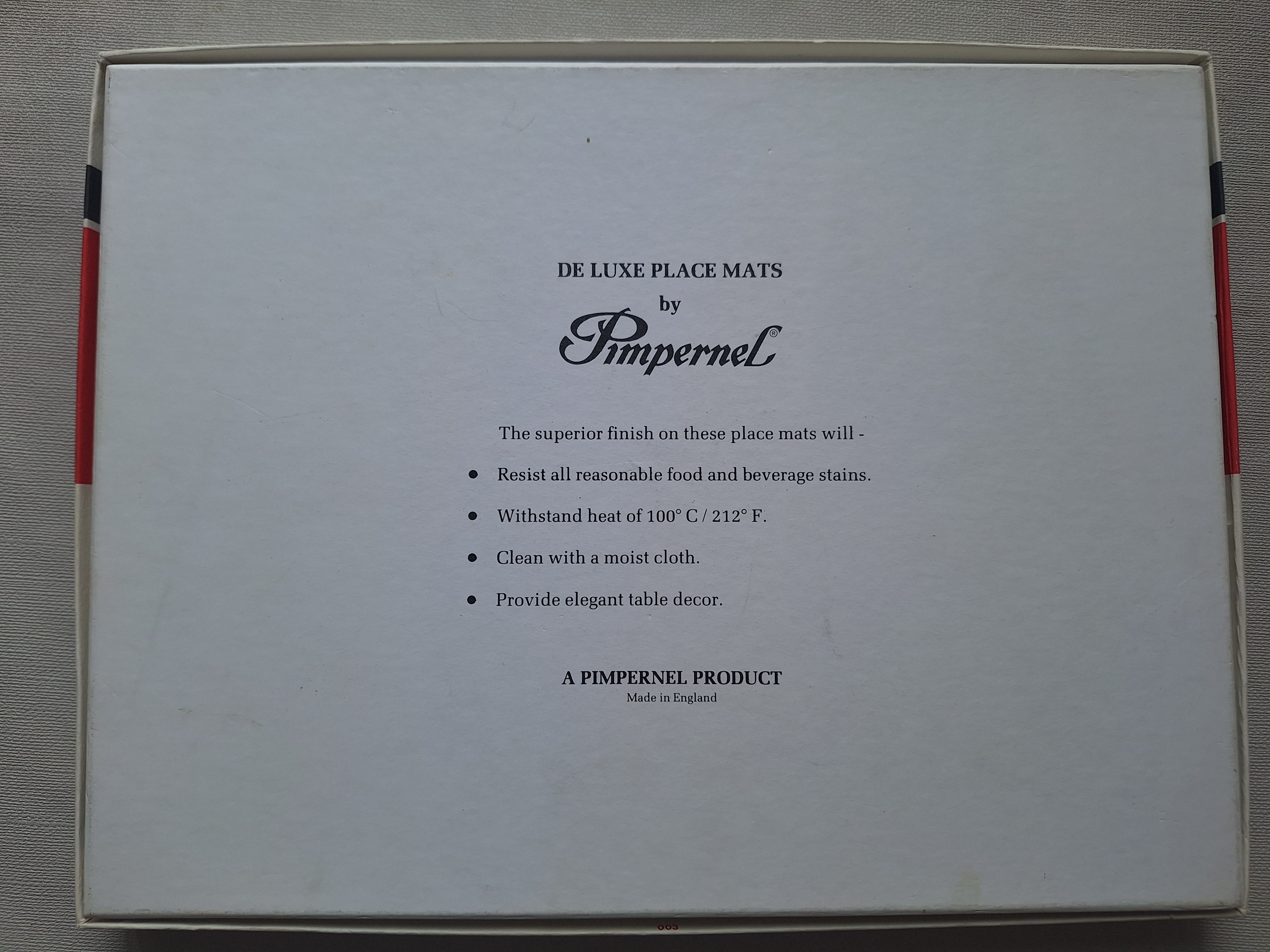 Pimpernel - 4 luxe placemats in doos