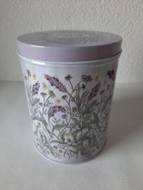 Set van 4 ronde voorraadblikken Lavendel (nieuw)