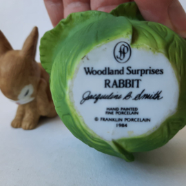 FP - Franklin Porcelain Woodland Surprise  Konijn/Rabbit