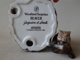 FP - Franklin Porcelain Woodland surprise Bever/Beaver