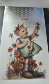 Goebel Hummel kalender 1990 Vintage