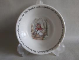 BP - WW - Peter Rabit - Mrs Rabbit ontbijtkom  14,5 cm