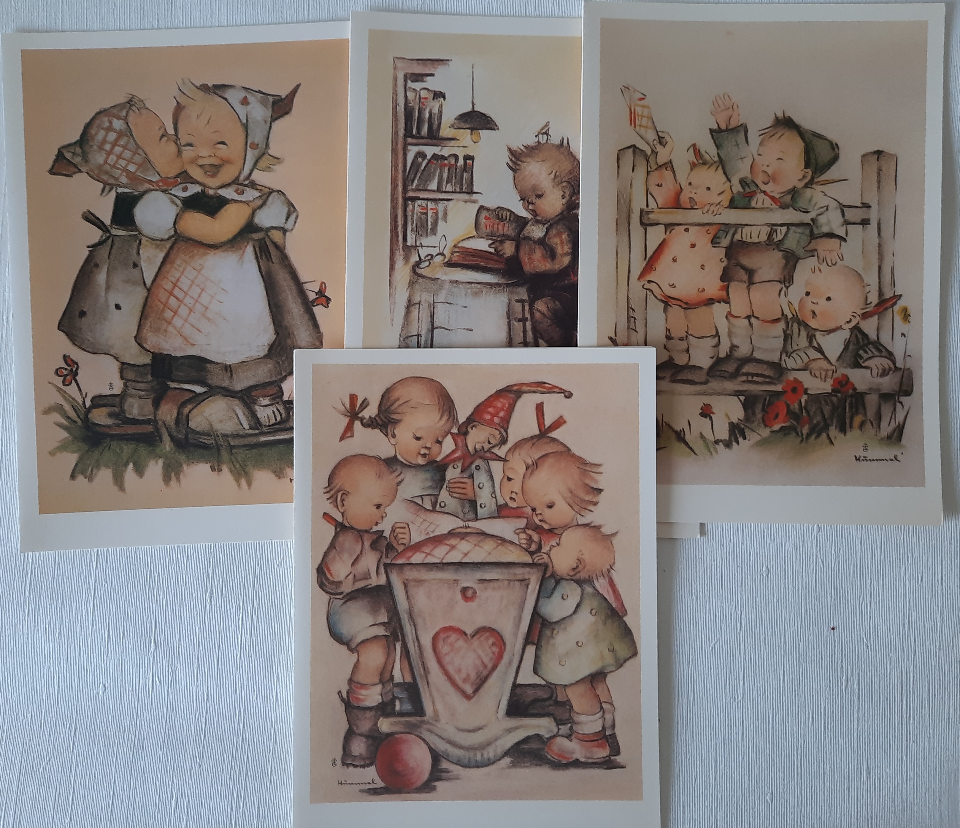 GK - Vintage set van 11 dubbele Hummel kaarten (2)