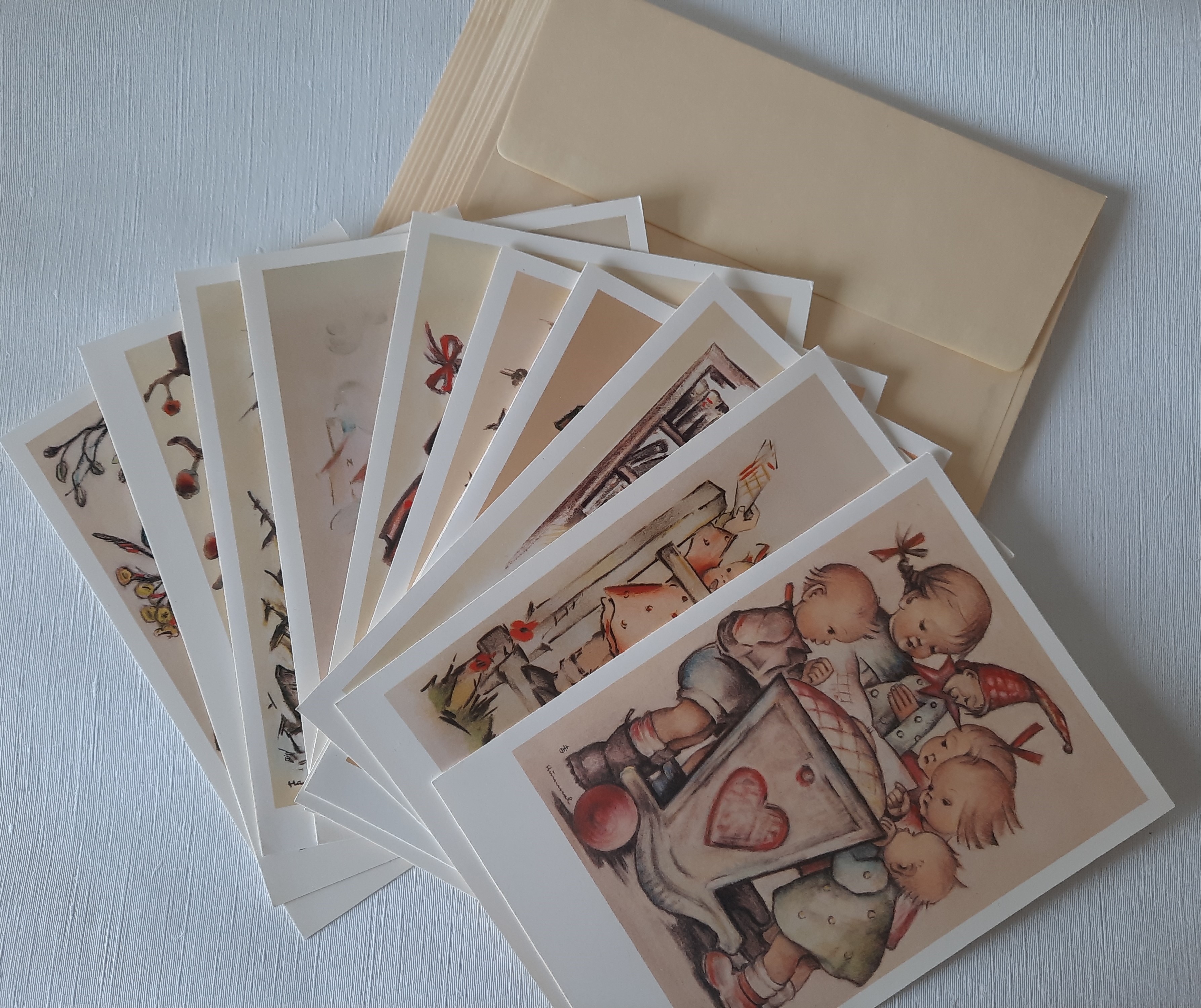 GK - Vintage set van 11 dubbele Hummel kaarten (2)