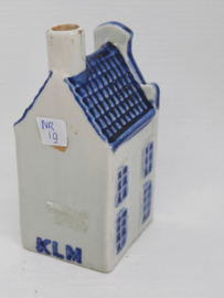 KLM - Huisje 19 (3) Royal Delft  Blue