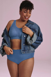 Essential Lace (met prothese pockets) Blue Heaven evt. met bijpassende slip