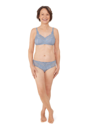 Karolina Padded met evt. bijpassende slip (Licht Blauw/Zand)