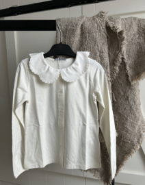 Shirt wolkkraagje wit