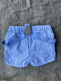 Broekje blauw wit bretels