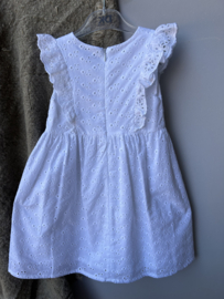 Broderie jurkje white