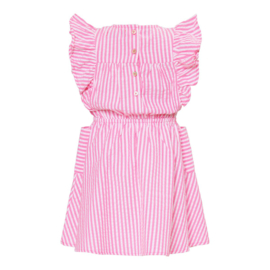 strepen jurkje pink