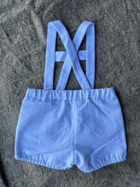 Broek bretels lichtblauw