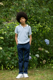Katoenen broek donkerblauw