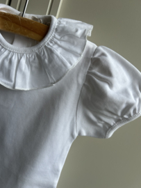 Romper roezelkraagje white