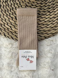 Kniekous rib beige