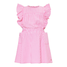 strepen jurkje pink