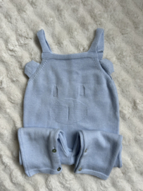 Tuinbroeken lichtblauw beertje