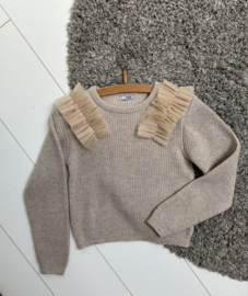 Sweater tule beige