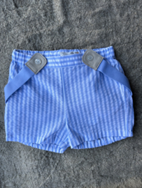 Broekje blauw wit bretels