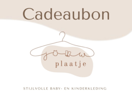 Cadeaubon vanaf €10 euro