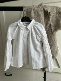 Blouse dots beige