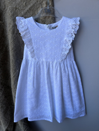 Broderie jurkje white