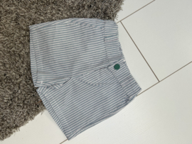 Korte broek blauw/groen streepje