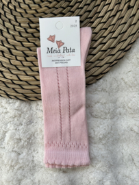 Kniekous kabel baby roze