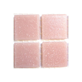 Glassteentjes 2x2 cm - 25 stuks - roze