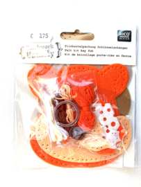 Knutselpakket vilt voor kids - sleutelhoesje hamster - 1 persoon