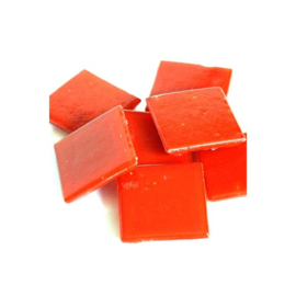 Glassteentjes 2x2 cm - 25 stuks - oranje