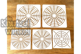 Sjablonen - mandala stijl - set van 5