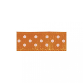 Lint - stipjes - oranje - 10mm - 10 meter