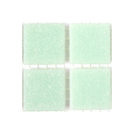 Glassteentjes 2x2 cm - 25 stuks - mint groen