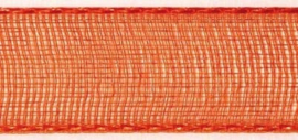 Lint - Organza - oranje - 15mm - 5 meter