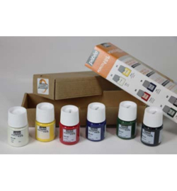 Pebeo porseleinverf - set 1 - glossy primaire kleuren