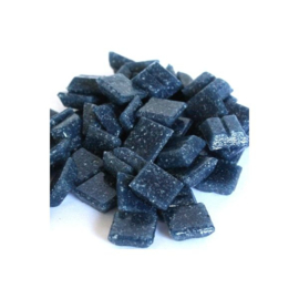 Glassteentjes 1x1 cm - 100 stuks - donker denimblauw 1