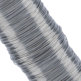 Buigzaam koperdraad - zilver - 0.25 mm - 25 meter