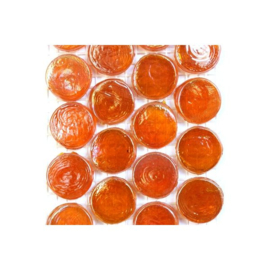 Glassteentjes  rond 18 mm - 10 stuks - oranje