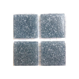 Glassteentjes 2x2 cm - 25 stuks - denimblauw