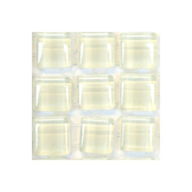 Glassteentjes 1x1 cm - 80 stuks - wit