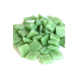 Glassteentjes 1x1 cm - 100 stuks - groen 1